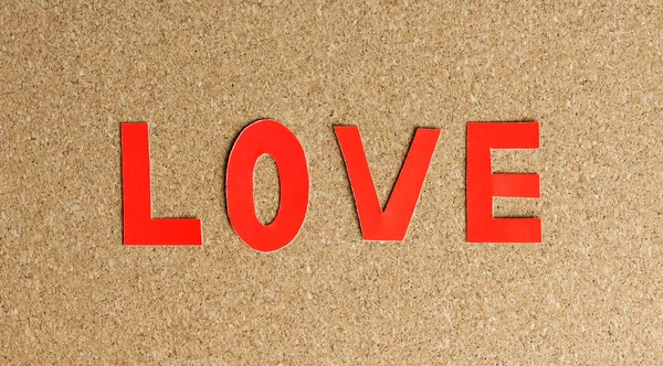 A palavra texto Lovelove , — Fotografia de Stock