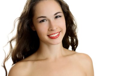 gülümseyen güzel kadın