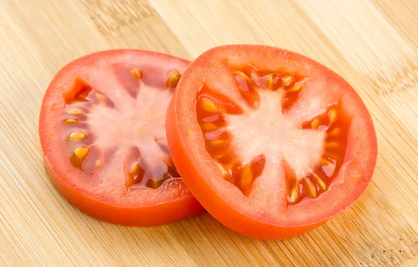 신선한 슬라이스 토마토 배경 — 스톡 사진