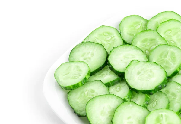 Fresh slices cucumber — Stock Photo, Image