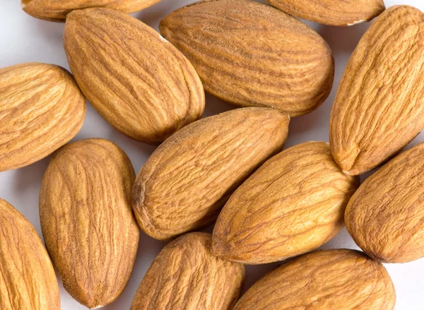 Almond nuts background — Stock Photo, Image