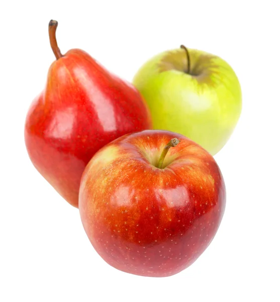 Apple and pear closeup — Stock Photo, Image