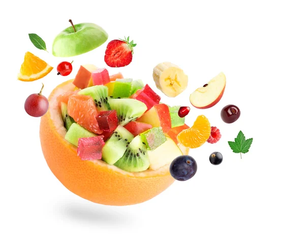 Gesunder Obstsalat — Stockfoto