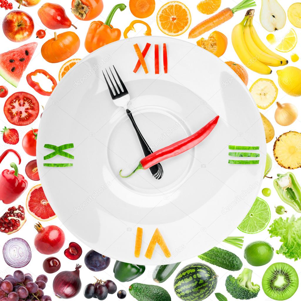 ImágenesDe Stock Foto — Reloj ComidaAlimentos Ybf7mIgyv6