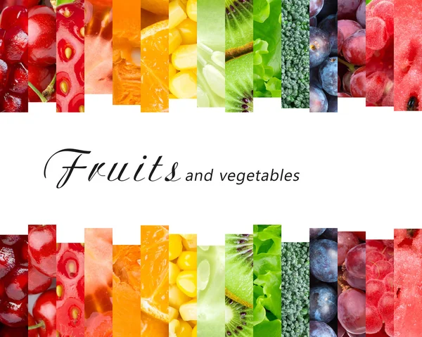 Frutas e produtos hortícolas frescos — Fotografia de Stock