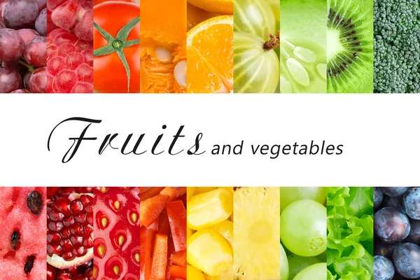 Fresh fruits and vegetables — Stock Photo, Image