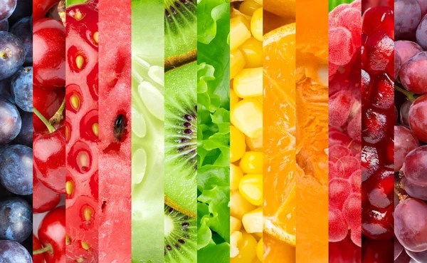 Couleur fruits, baies et légumes Images De Stock Libres De Droits