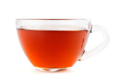 Beyaz arka plan üzerinde çay