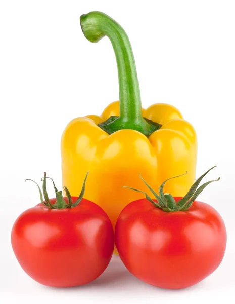 Pimienta y tomates —  Fotos de Stock