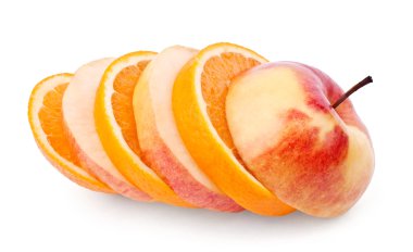 elma ve portakal dilimleri