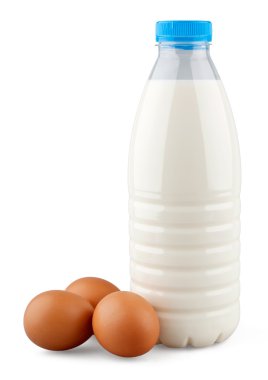 -Bir şişe süt ve yumurta