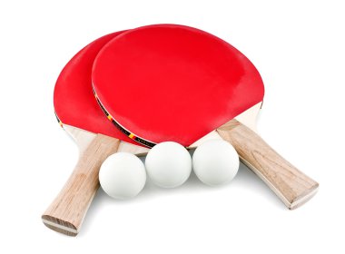 Tenis raketleri ve üç top geçti