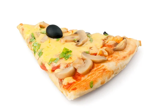 Un pedazo de pizza. — Foto de Stock