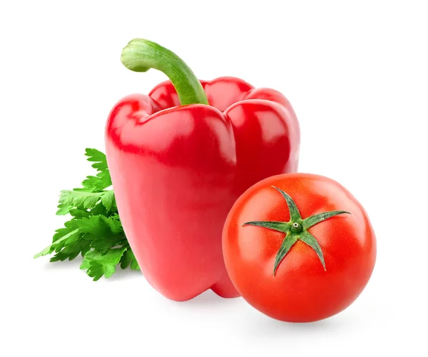 Pepper and tomato — Stockfoto