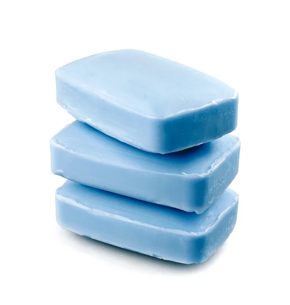 Three blue soap — Stock Photo, Image