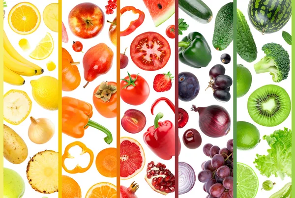 Färsk frukt och färska grönsaker — Stockfoto