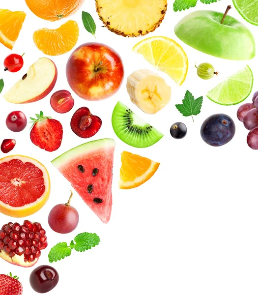 Mix Of Fresh Fruits And Berries Raw Food Ingredients Nutrition Background  Stock Photo, Picture and Royalty Free Image. Image 29758828.