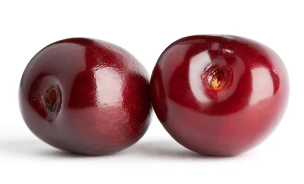 Cerises fraîches mûres gros plan — Photo