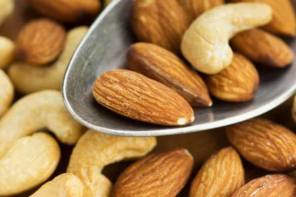 Mixed nuts closeup — Stock Photo, Image