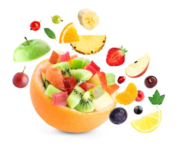 Gesunder Obstsalat — Stockfoto