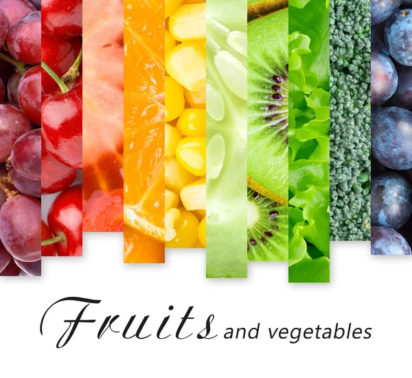 Fresh fruits and vegetables — Stock Photo, Image