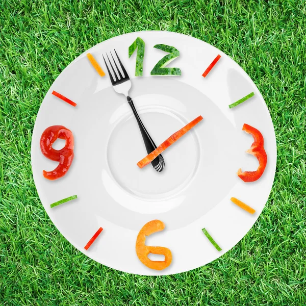 Food clock — Stock Photo, Image