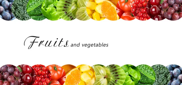 Fresh fruits and vegetables — Stock Photo, Image