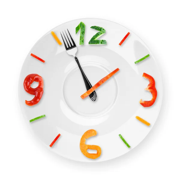Food clock — Stock Photo, Image