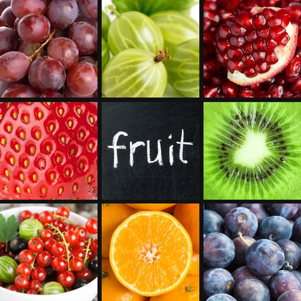 Концепция свежих фруктов — стоковое фото