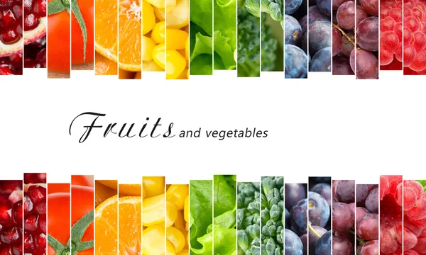 Fresh fruits and vegetables — Stock Photo, Image