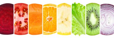 meyve ve sebze dilimleri