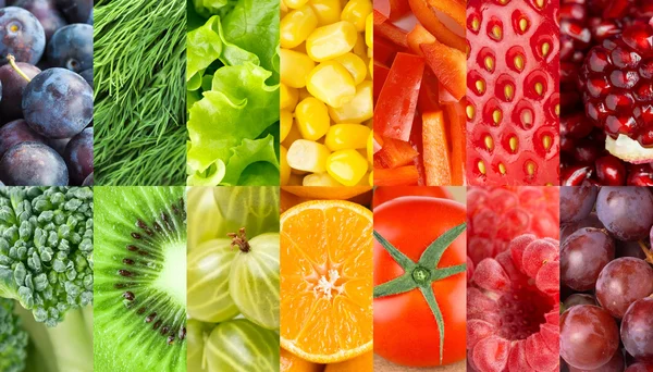 Frukt och grönsaker bakgrund — Stockfoto