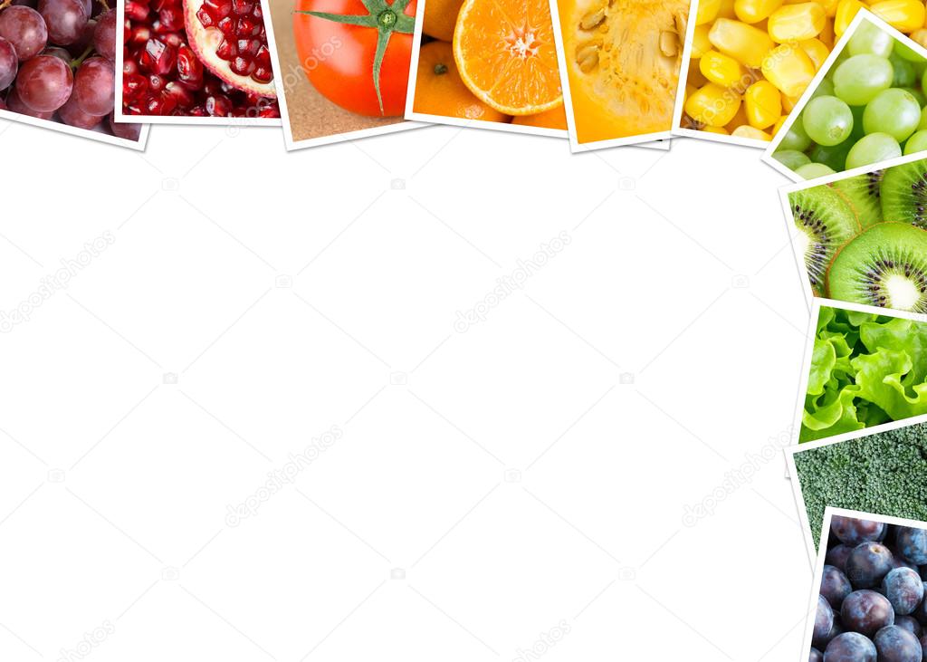 Fresh color fruits and vegetables