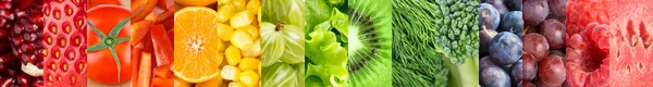 Fruits and vegetables background — Stock Photo, Image