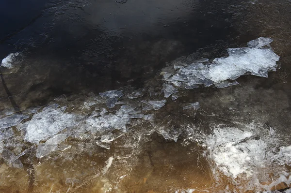 Scongelamento di ghiaccio . — Foto Stock
