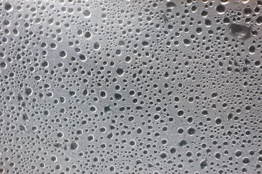 Su damla şeffaf yüzeyi