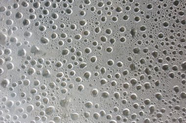 Su damla şeffaf yüzeyi