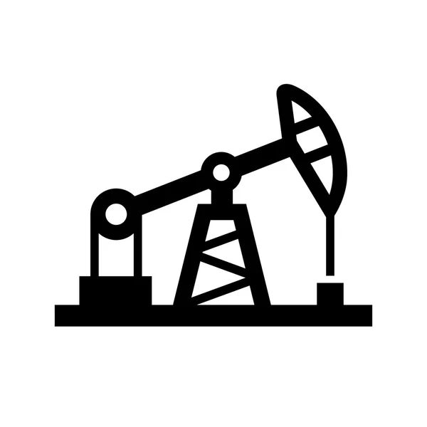 Icono de la bomba de aceite sobre fondo blanco. Vector . — Vector de stock