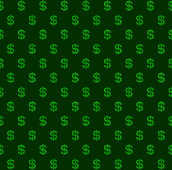 Dollar Seamless Pattern Background. Vecteur — Image vectorielle