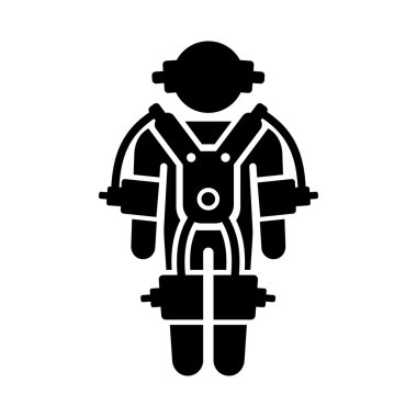 Dış iskelet simgesi. Vektör