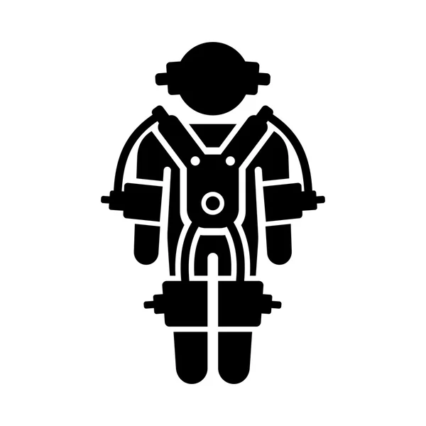 Icono del Exoesqueleto. Vector — Vector de stock