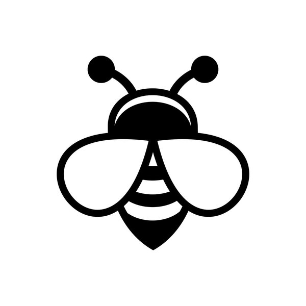 Икона с логотипом пчелы. Вектор
