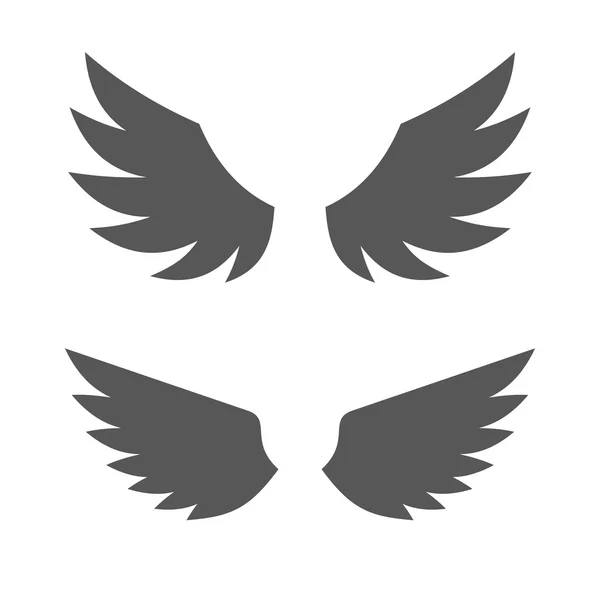 Wing Icon. Vetor — Vetor de Stock