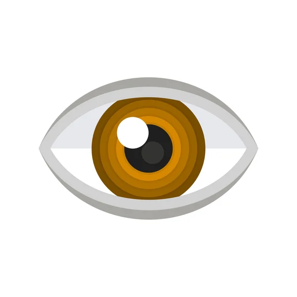 Icono Ojo Marrón. Vector — Vector de stock