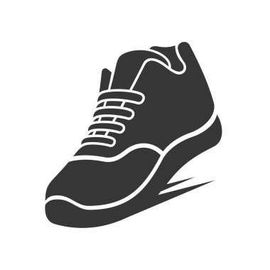 Koşu Ayakkabı simgesi. Vektör