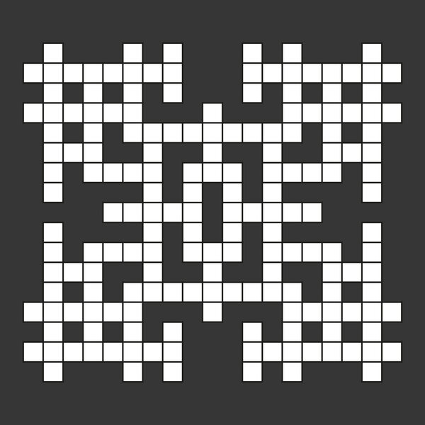 Пустые квадраты в стиле британского кроссворда. Вектор
