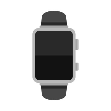 Beyaz arka plan üzerinde izole boş akıllı saat. Vektör