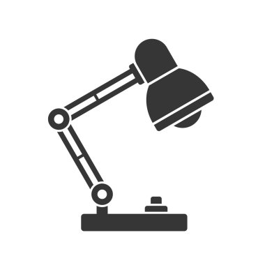 Resepsiyon lambası ışık simgesi. Vektör