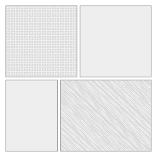 Comics pop art style blank layout template with dots pattern background vector — Stock Vector