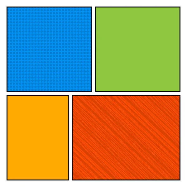 Κόμικς Ποπ Αρτ πρότυπο κενή διάταξη στυλ με κουκίδες μοτίβο διάνυσμα φόντο — Διανυσματικό Αρχείο
